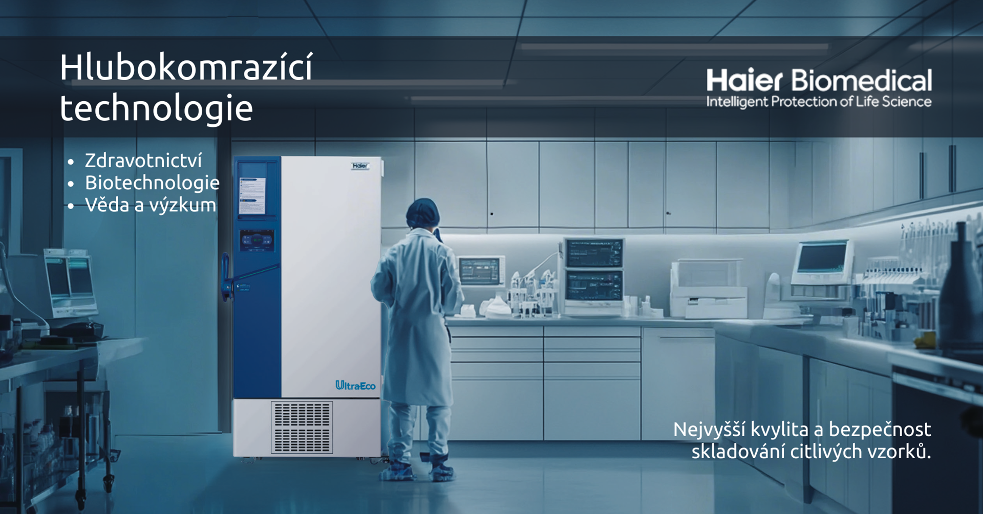 Hlubokomrazicí technologie Haier Biomedical