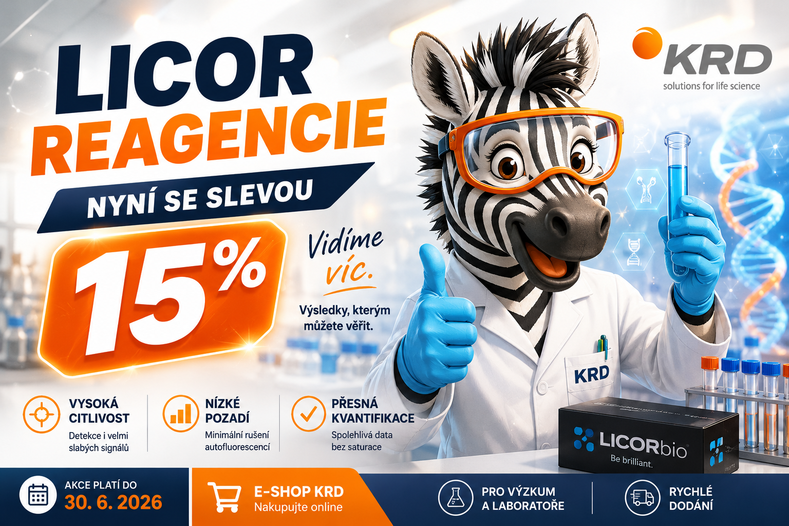 LI-COR reagencie nyní se slevou 15 %
