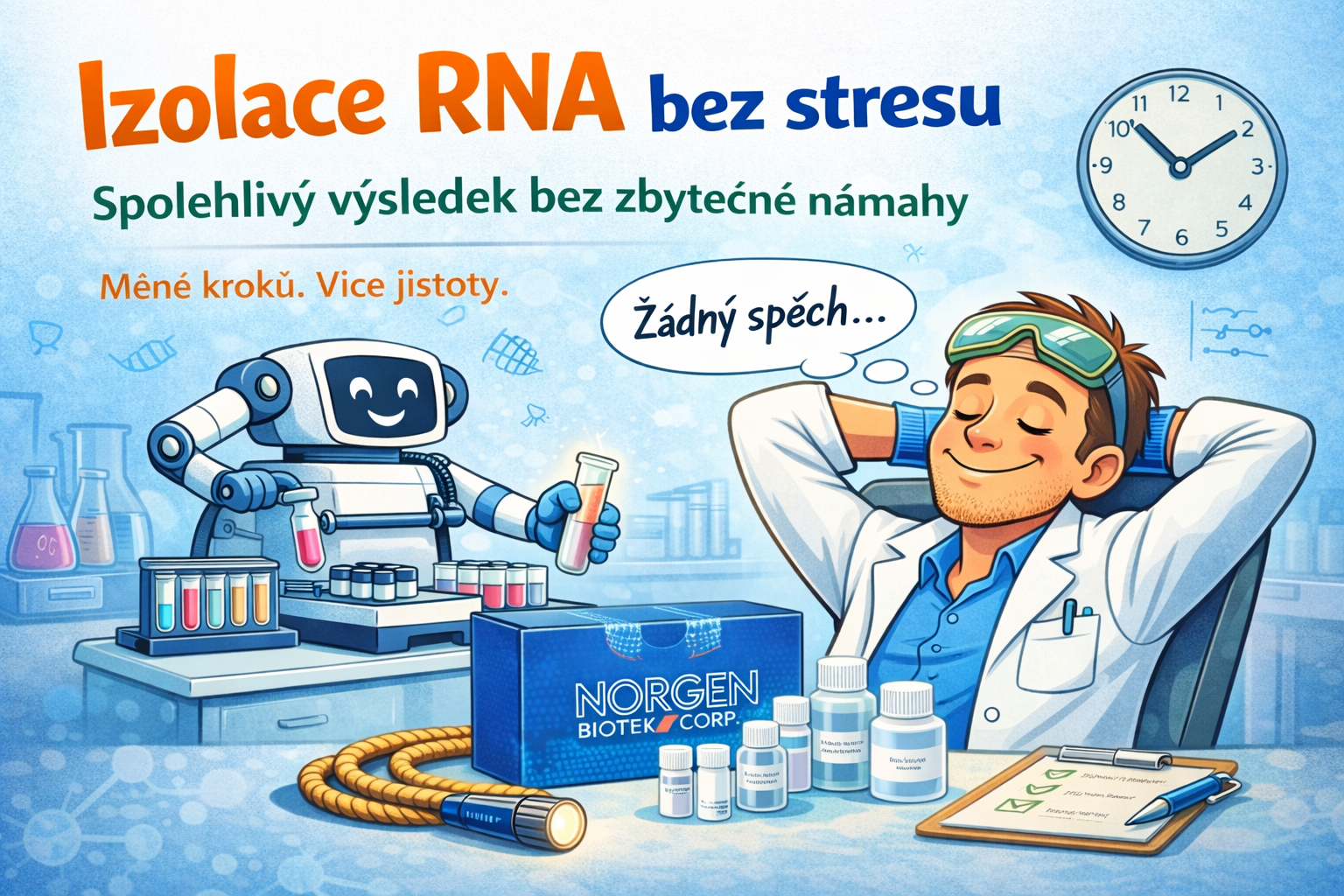 Izolace RNA nemusí být boj s časem ani s degradací vzorků.